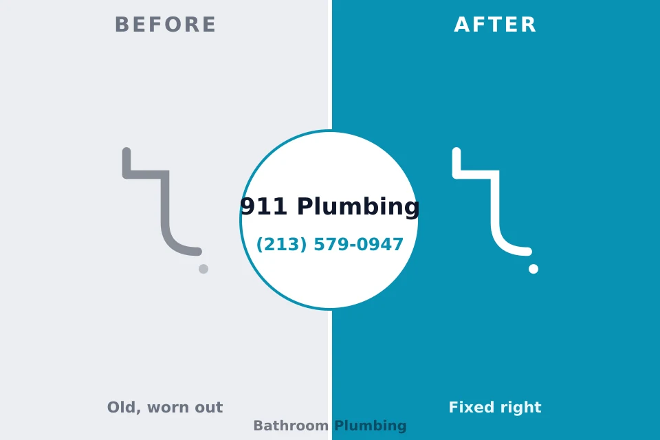 Before and after: plumbing company Winfield, IA